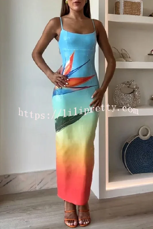 Dreamy Dreamy Sequin Unique Floral Gradient Print Slit Stretch Maxi Dress Stylish Boho Chic Maxi Dress Dreamy Dreamy Sequin Unique Floral Gradient Print Slit Stretch Maxi Dress Stylish Boho Chic Maxi Dress