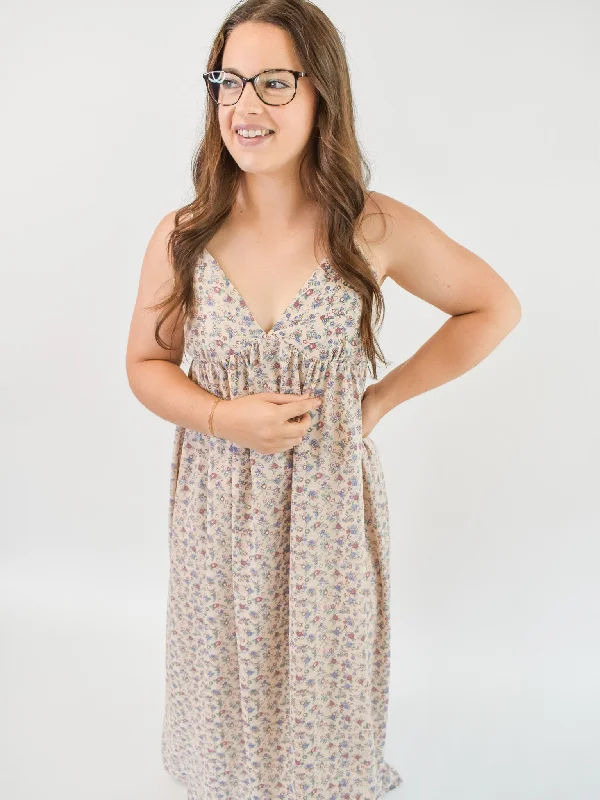 Radiate Positivity Floral Maxi Dress Stylish Boho Maxi Dress