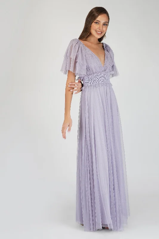 Shelby Lilac Maxi Dress Casual Maxi Dress with Pockets