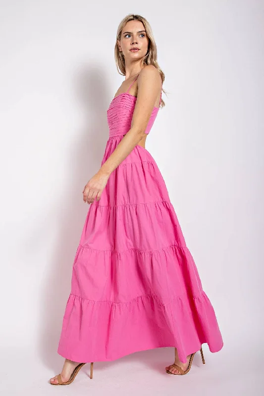 SHELLY MAXI DRESS Elegant Silk Maxi Dress