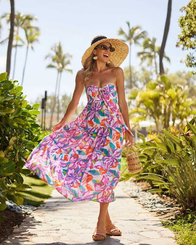 The Kona - Bandeau Maxi Dress Comfortable Bohemian Maxi Dress