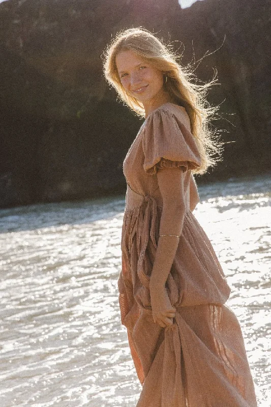 Uma Maxi Dress ~ Clay Stylish Empire Waist Maxi Dress
