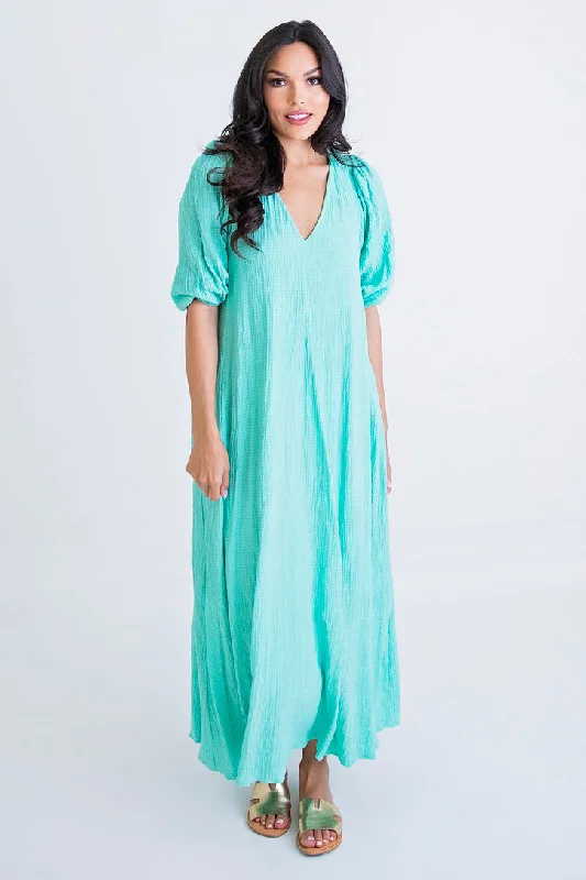 Vneck Signature Maxi Dress Trendy Maxi Dress with Straps