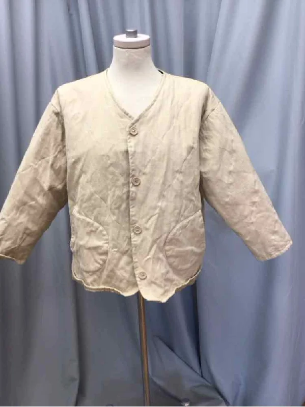 BEIGE BOTANY SIZE SMALL Ladies JACKET Collared Jacket Crew Neck Jacket Turtle Neck Jacket BEIGE BOTANY SIZE SMALL Ladies JACKET Collared Jacket Crew Neck Jacket Turtle Neck Jacket