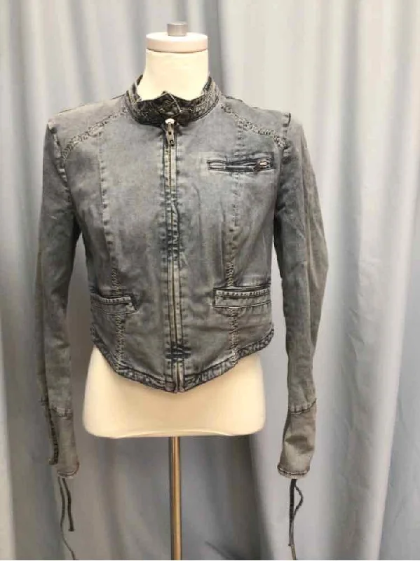 FREE PEOPLE SIZE 4 Ladies JACKET Jersey Jacket Tulle Jacket Batik Jacket