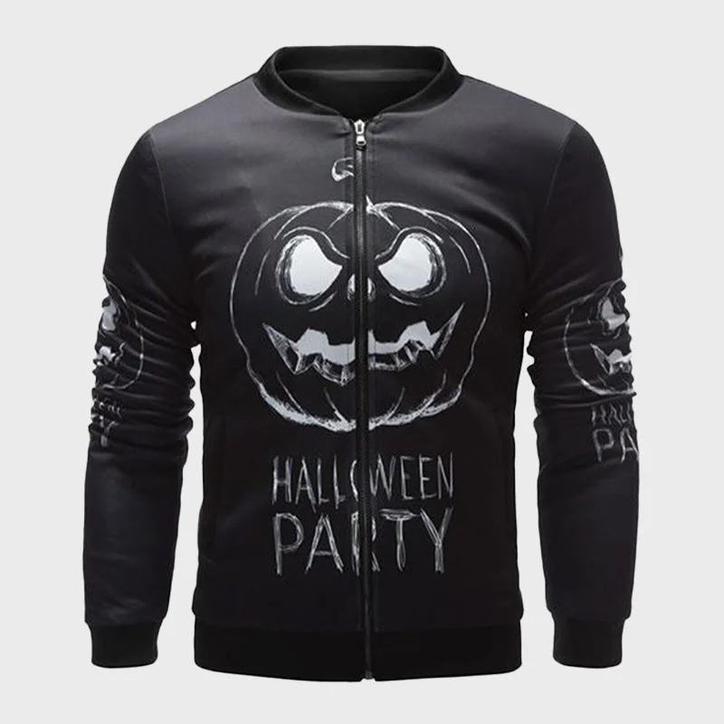 Halloween Party Black Jacket Fleece Jacket Down Jacket Parka