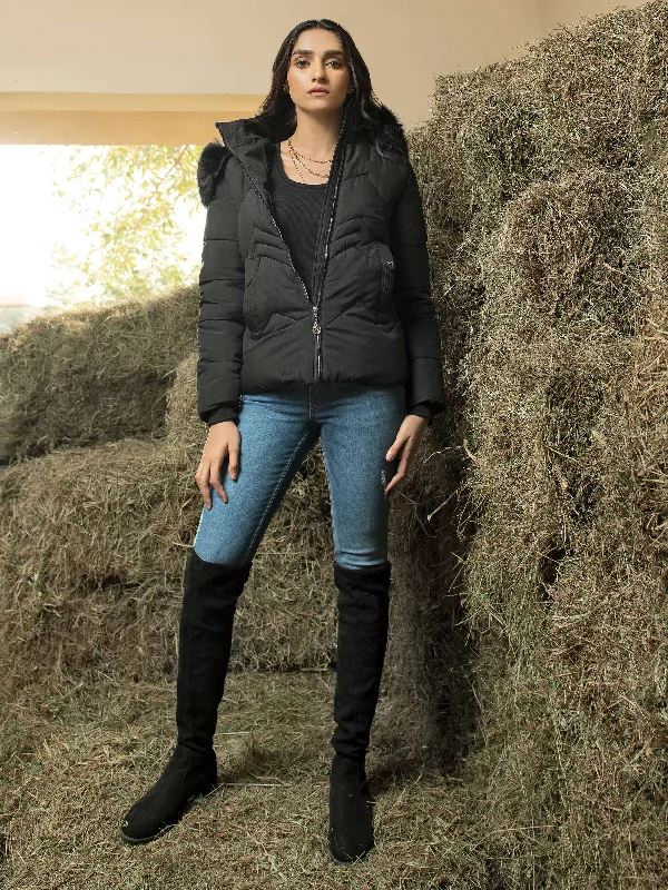 Faux Fur Hooded Jacket Fleece Fabric Down Fabric Feather Fabric