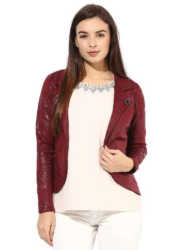 Maroon Leather Stretch Knit Jacket Faux Fur Jacket Real Fur Jacket Shearling Jacket