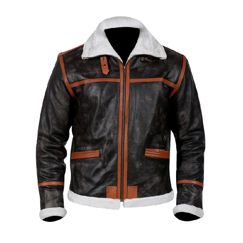 Men's Distressed Brown Genuine Goatskin Leather Jacket Oversized Jacket Tailored Jacket Straight Jacket Men's Distressed Brown Genuine Goatskin Leather Jacket Oversized Jacket Tailored Jacket Straight Jacket