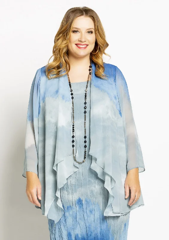 Blue Ombre Jacket Knit Jacket Woven Jacket Fleece Jacket