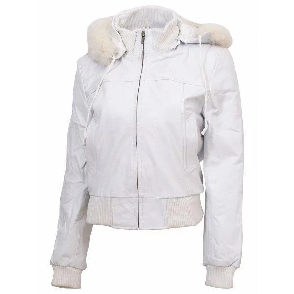 Prime White Fur Leather Jacket fro Women One-Shoulder Jacket Off-the-Shoulder Jacket Asymmetrical Jacket Prime White Fur Leather Jacket fro Women One-Shoulder Jacket Off-the-Shoulder Jacket Asymmetrical Jacket