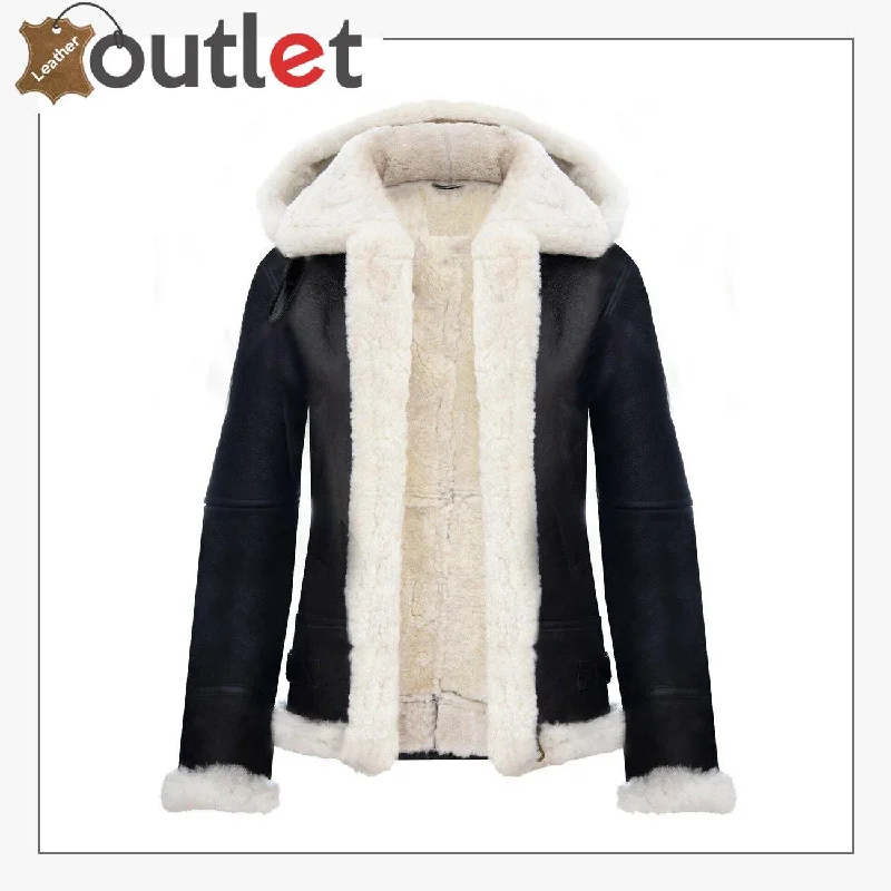RAF Aviator Pilot Womens Hooded Sheepskin Jacket B3 Flying Leather Jacket Rayon Jacket Velvet Jacket Corduroy Jacket RAF Aviator Pilot Womens Hooded Sheepskin Jacket B3 Flying Leather Jacket Rayon Jacket Velvet Jacket Corduroy Jacket