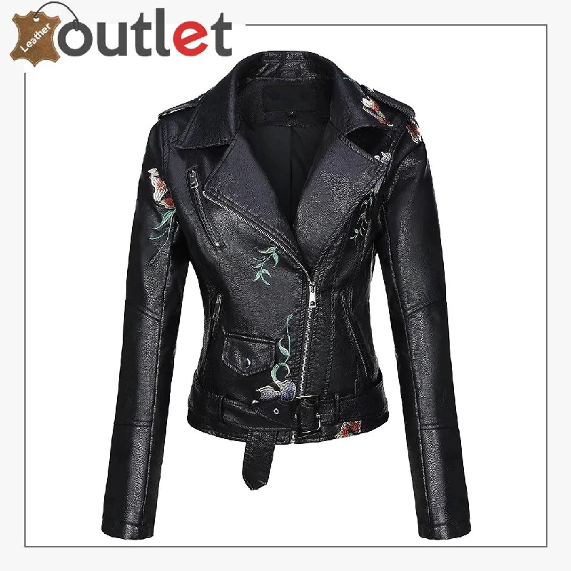 Real Black Leather studded jacket For Women Quilted Jacket Puffer Jacket Insulated Jacket Real Black Leather studded jacket For Women Quilted Jacket Puffer Jacket Insulated Jacket