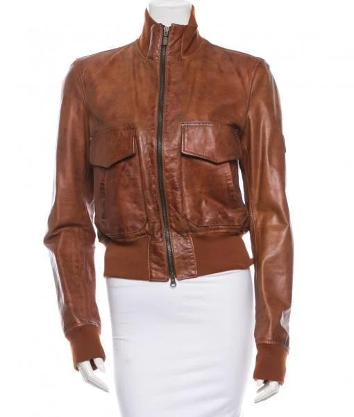 Super Bossy Women Bomber Brown Leather Jackets Wool Jacket Cashmere Jacket Tweed Jacket Super Bossy Women Bomber Brown Leather Jackets Wool Jacket Cashmere Jacket Tweed Jacket