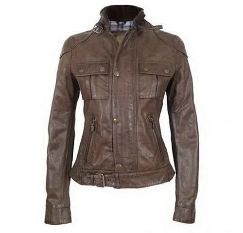 Super Double Pocket Women Classic Dark Brown Leather Jacket Cotton Jacket Linen Jacket Terry Jacket Super Double Pocket Women Classic Dark Brown Leather Jacket Cotton Jacket Linen Jacket Terry Jacket