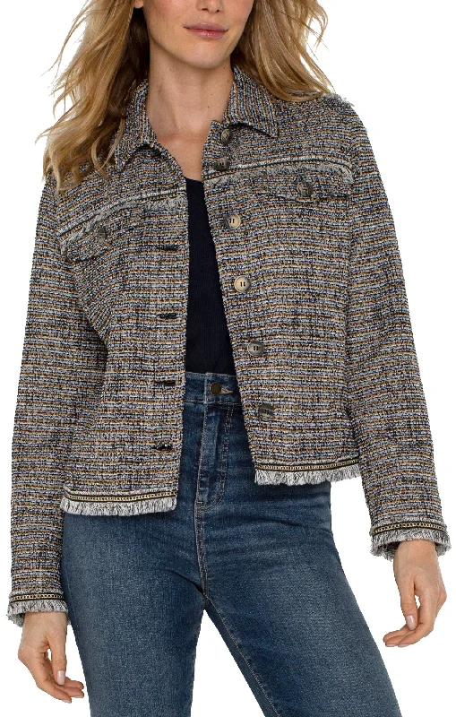 Trucker Jacket Hoodie Zip-Up Jacket Button-Up Jacket
