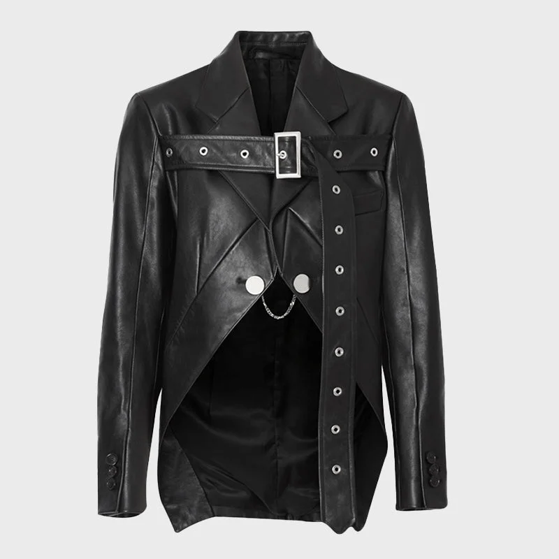 Women's Black Biker Belt Leather Jacket Faux Fur Fabric Real Fur Fabric Shearling Fabric Women's Black Biker Belt Leather Jacket Faux Fur Fabric Real Fur Fabric Shearling Fabric