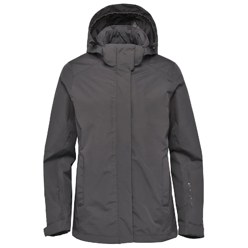 Stormtech Women's Graphite Magellan System Jacket Nylon Fabric Polyester Fabric Spandex Fabric Stormtech Women's Graphite Magellan System Jacket Nylon Fabric Polyester Fabric Spandex Fabric