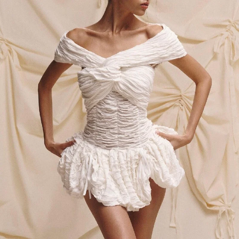 Made From Love Ruched Mini Dress Trendy Bodycon Mini Dress