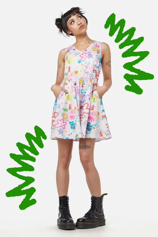Zero Concentraton Mini Dress Elegant Satin Lace Mini Dress