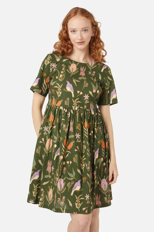 Enid Smock Mini Dress Stylish Short Sleeve Mini Dress