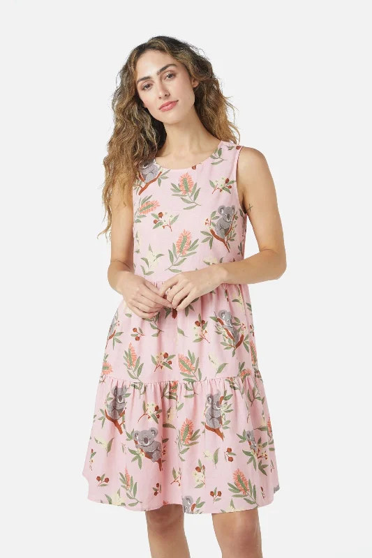 Koala Mini Dress Casual V-Neck Mini Dress