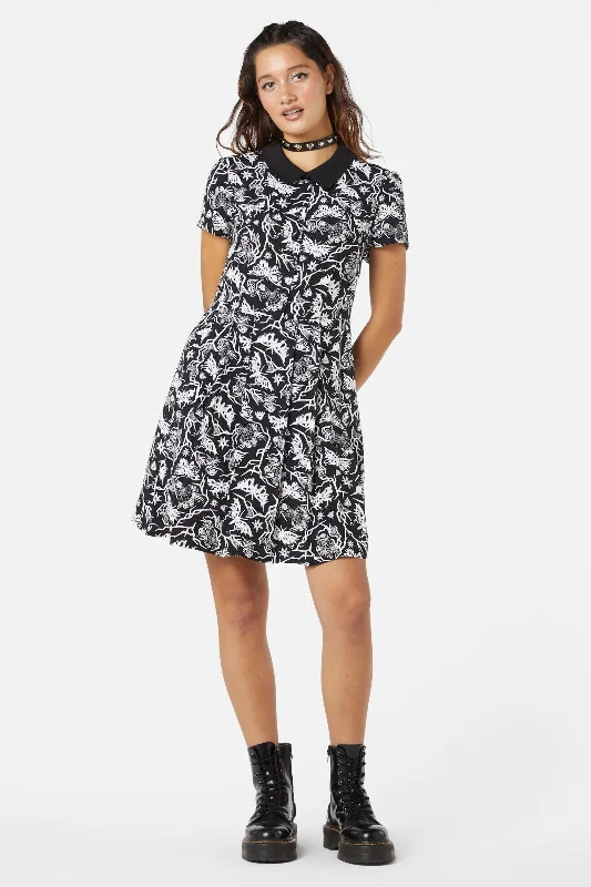To The Butterflies Mini Dress Cozy A-Line Mini Dress