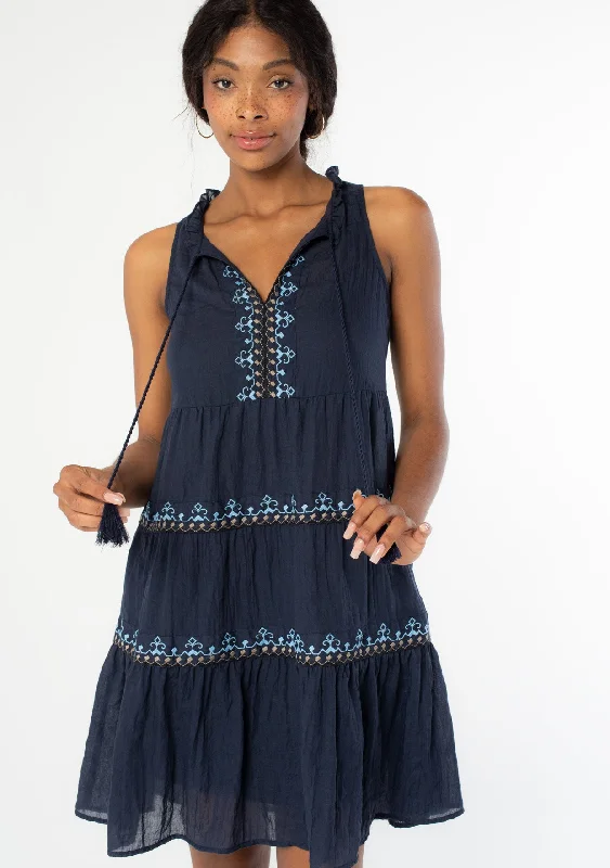 Addyson Embroidered Mini Dress Trendy Camisole Mini Dress