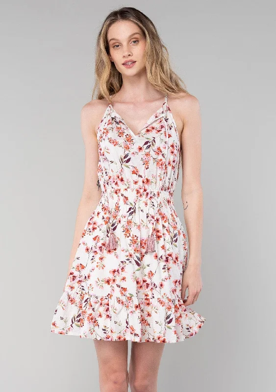 Get Close Mini Dress Fashionable Lace-Trim Mini Dress