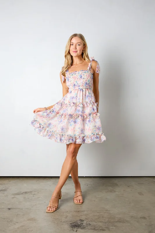 Girl Power Mini Dress Chic Pleated Mini Dress