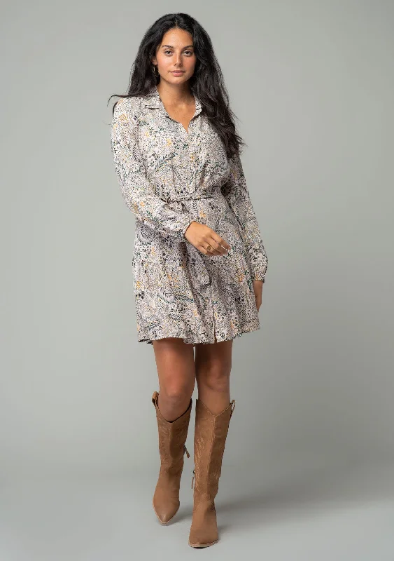 Tate Floral Mini Dress Cozy Sweater Mini Dress