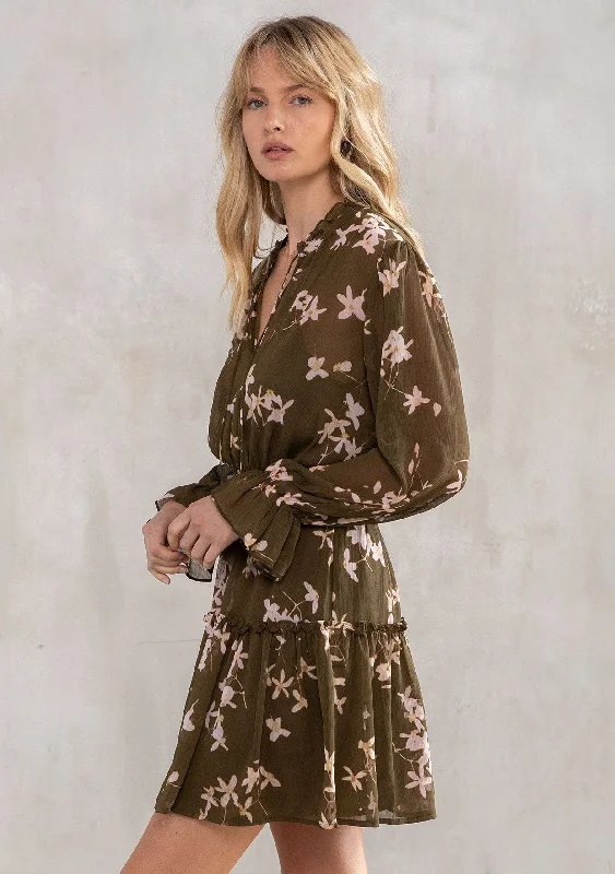 Elka Floral Mini Dress Comfortable Bodycon Mini Dress