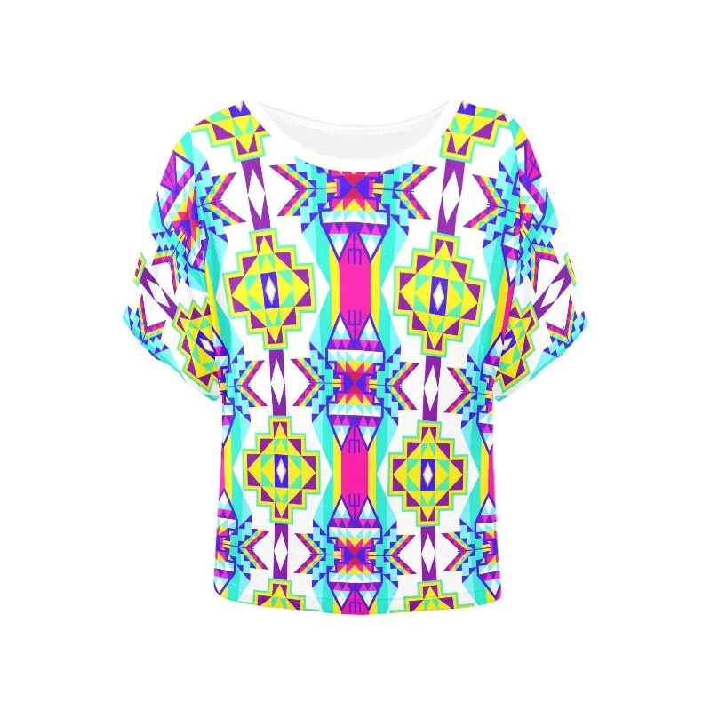 Fancy Champion Women's Batwing-Sleeved Blouse T shirt Cotton Casual Blouse