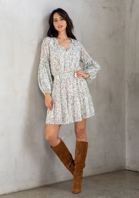 Hania Floral Mini Dress Trendy A-Line Mini Dress