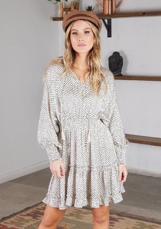 Lula Dot Mini Dress Stylish Sweetheart Mini Dress