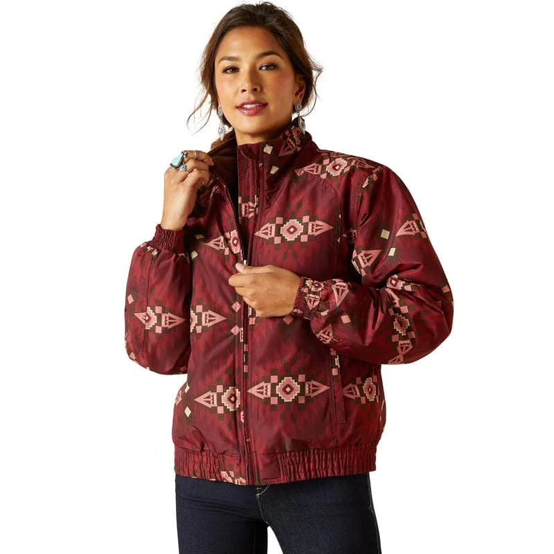 Ariat Jacket Womens Stable Western Insulated Cardigan Sweater Pullover