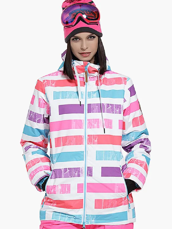 High Waterproof Windproof Thermal Warm Colorful Women's Ski Jackets Print Jacket Jacquard Jacket Patchwork Jacket High Waterproof Windproof Thermal Warm Colorful Women's Ski Jackets Print Jacket Jacquard Jacket Patchwork Jacket