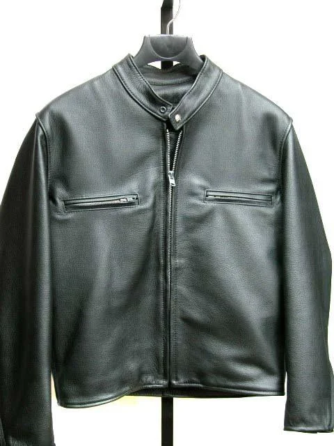 Men's Classic Flat Track Jacket with Liner Faux Fur Jacket Real Fur Jacket Shearling Jacket