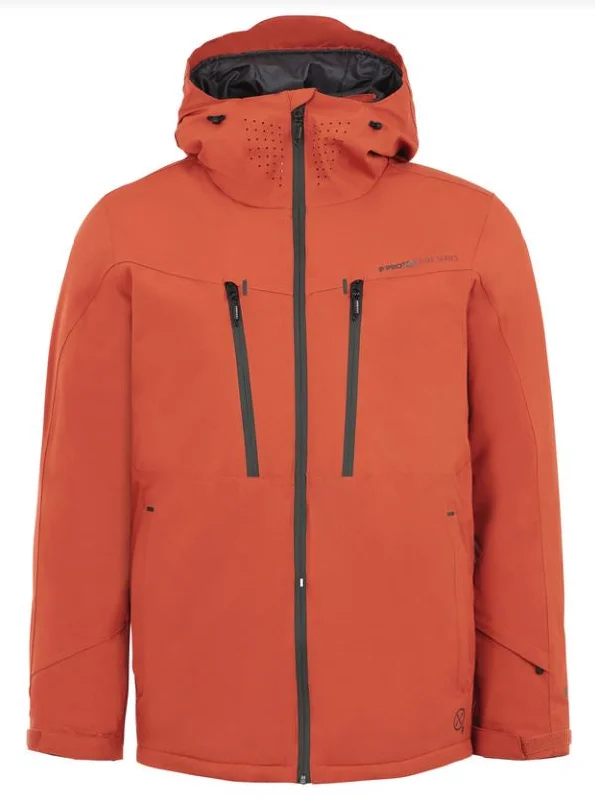 Protest PRT.TIMO 23 Jacket - Brick Orange Chenille Fabric Brocade Fabric Lace Fabric