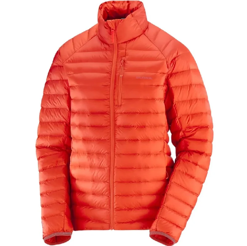Salomon Women's Elixir Micro Down Jacket Zip Front Button Front Snap Front