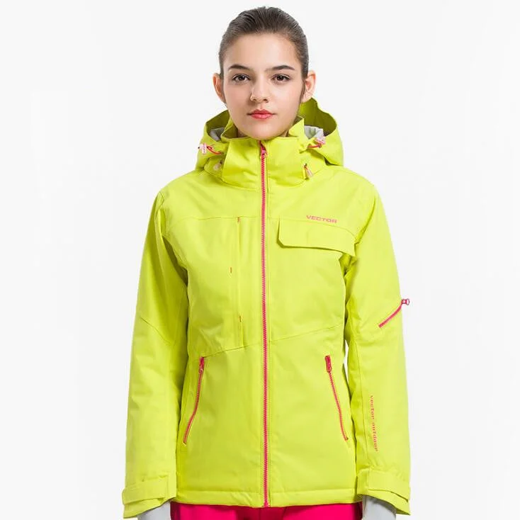 VECTOR Mountain Ski Jacket For Women Knit Jacket Woven Jacket Fleece Jacket