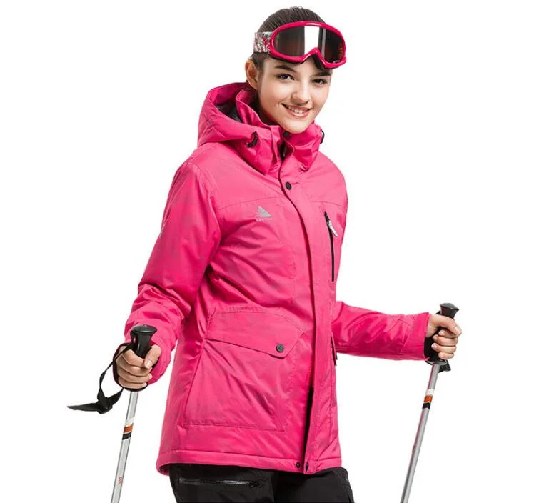 VECTOR TPU Waterproof Ski Jacket For Women Fleece Fabric Down Fabric Feather Fabric