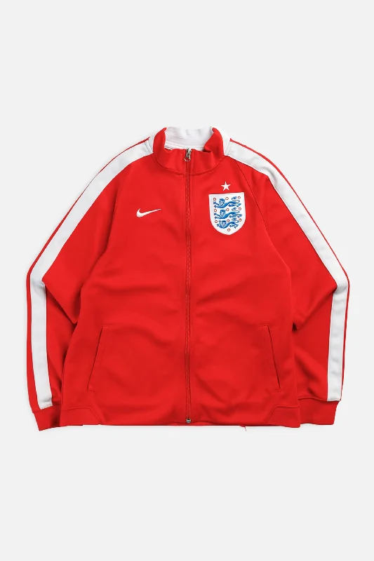 Vintage England Soccer Track Jacket - Women's S Striped Jacket Polka Dot Jacket Floral Jacket Vintage England Soccer Track Jacket - Women's S Striped Jacket Polka Dot Jacket Floral Jacket
