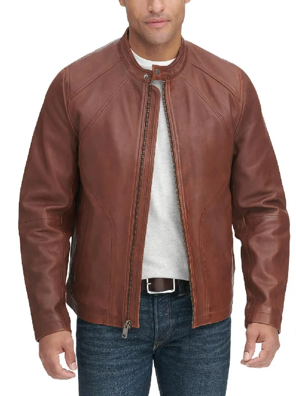 Vintage Multi Seam Snap Tab Leather Moto Jacket Denim Jacket Leather Jacket Suede Jacket
