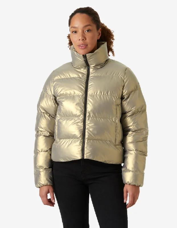 W JADE PUFFER JACKET, Lynx Knit Jacket Woven Jacket Fleece Jacket