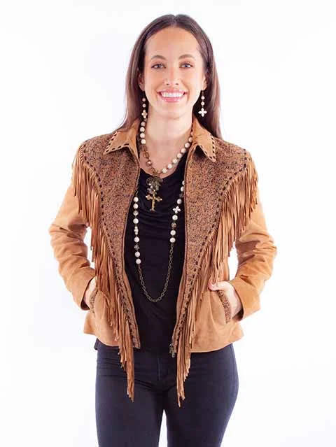 Women's Leather Jacket Collection Suede: Scully Western Fringe Zip Front Wool Fabric Cashmere Fabric Tweed Fabric Women's Leather Jacket Collection Suede: Scully Western Fringe Zip Front Wool Fabric Cashmere Fabric Tweed Fabric