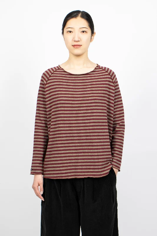 40_241 Raglan Jumper Red Stripe Satin Fabric Silk Fabric Chiffon Fabric
