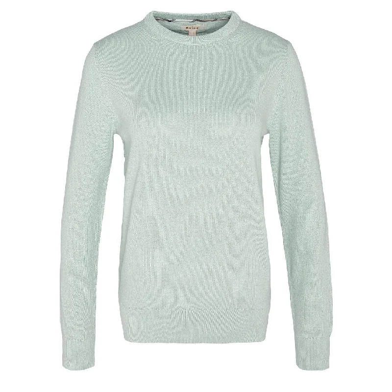 Barbour Womens Lavender Crew Neck Jumper Bayleaf Open Front Closed Front Wrap Front