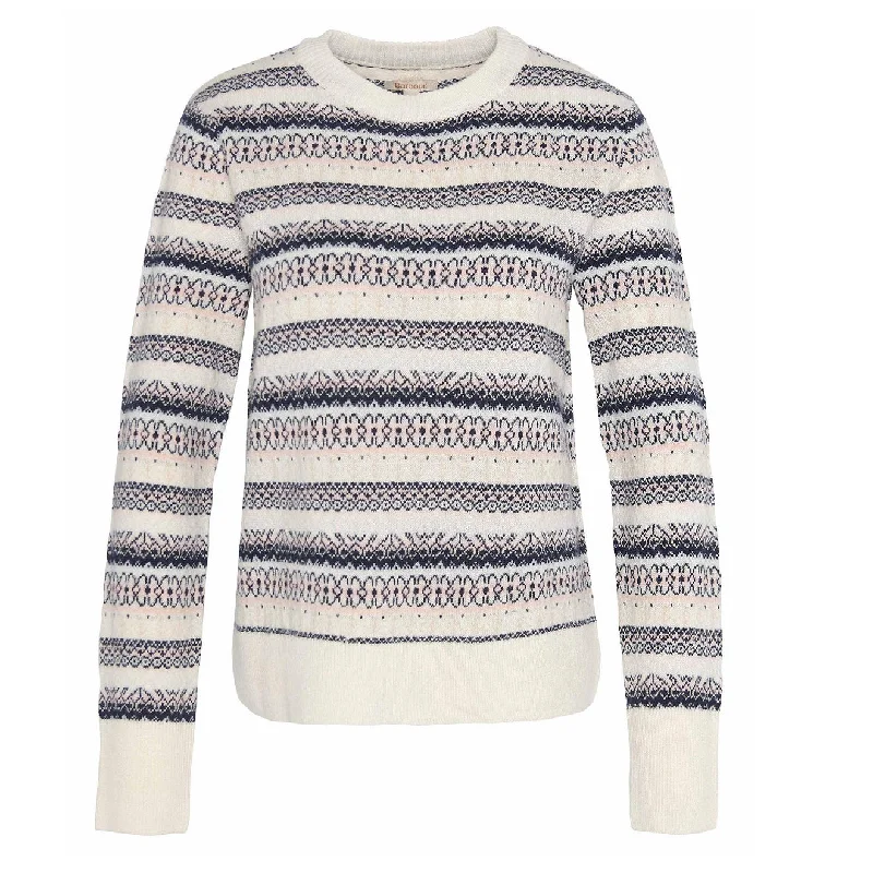 Barbour Womens Peak Knitted Jumper Multi Ribbed Striped Patterned