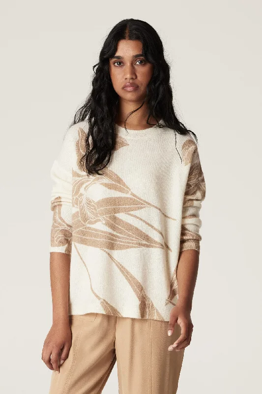 CABLE Iris Crew Jumper Elegant Classic Vintage